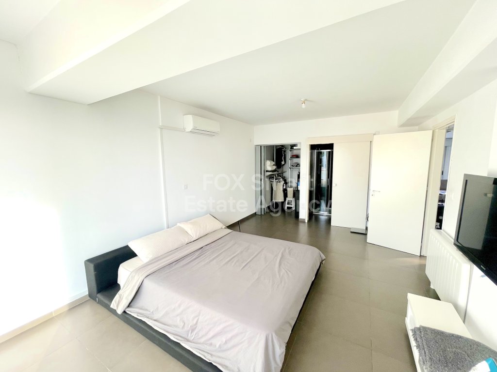 Modern top floor furnished 2-Bedroom Apartment with Huge Balcony in Egkomi near European University.