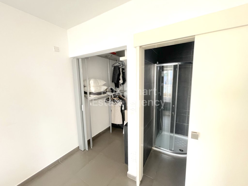 Modern top floor furnished 2-Bedroom Apartment with Huge Balcony in Egkomi near European University.