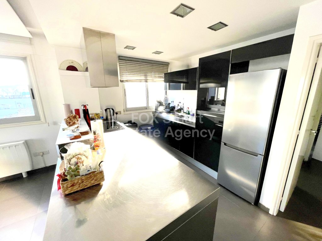 Modern top floor furnished 2-Bedroom Apartment with Huge Balcony in Egkomi near European University.