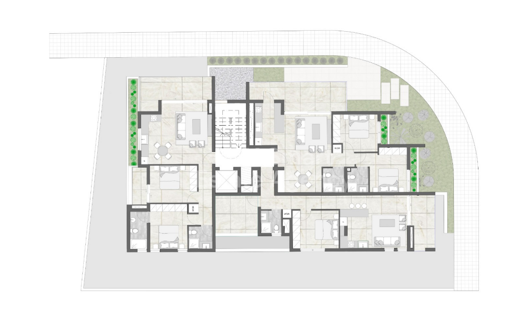 One bedroom apartment for sale, Mall area.