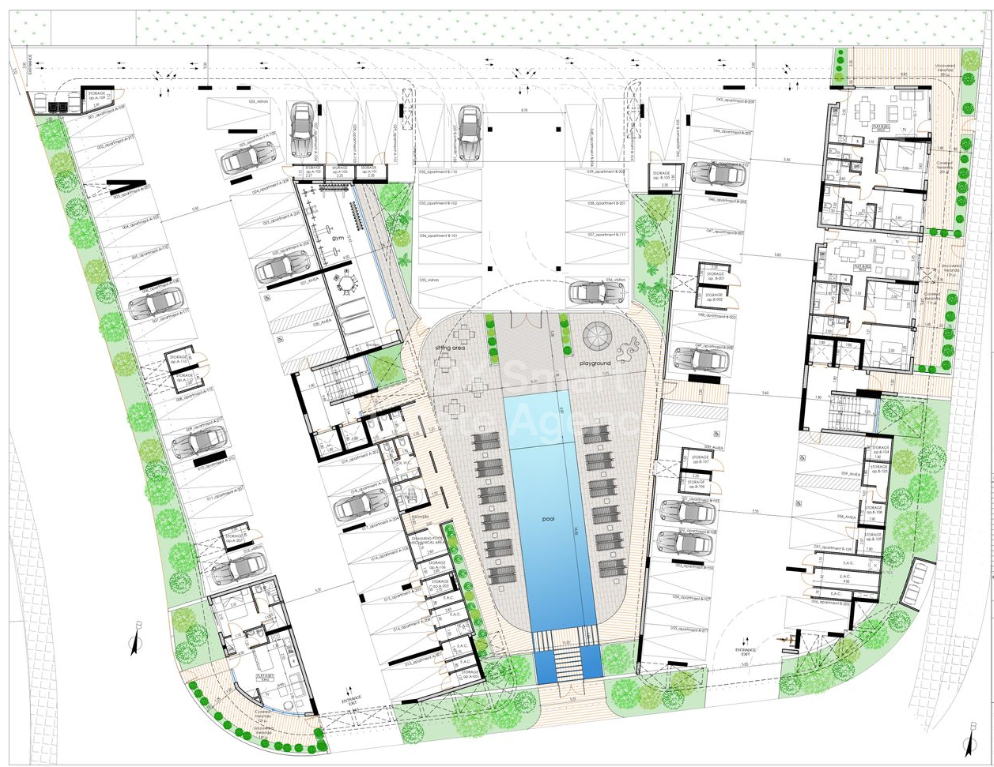 Top floor one bedroom apartment for sale, Livadia.