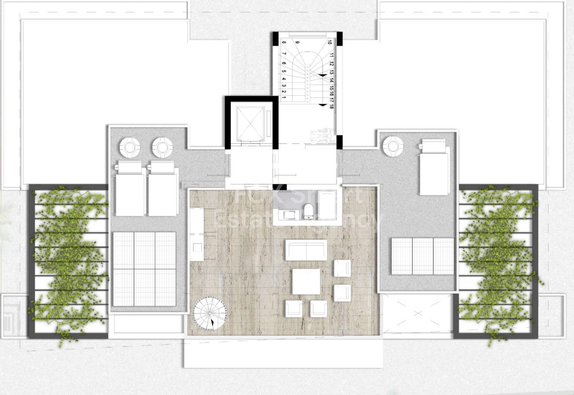 One-Bedroom simplex apartment for sale in Oroklini area,Larnaca.