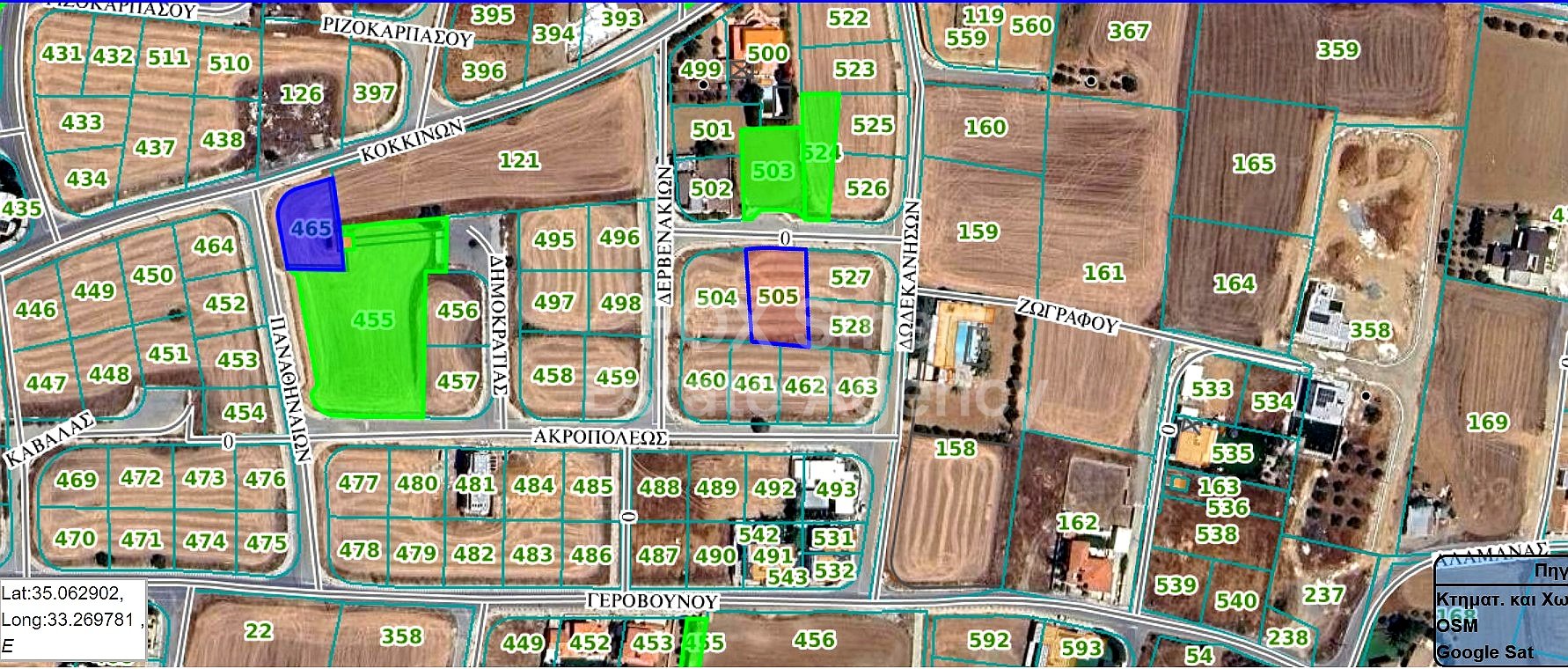 Land in Psimolofou - view 1