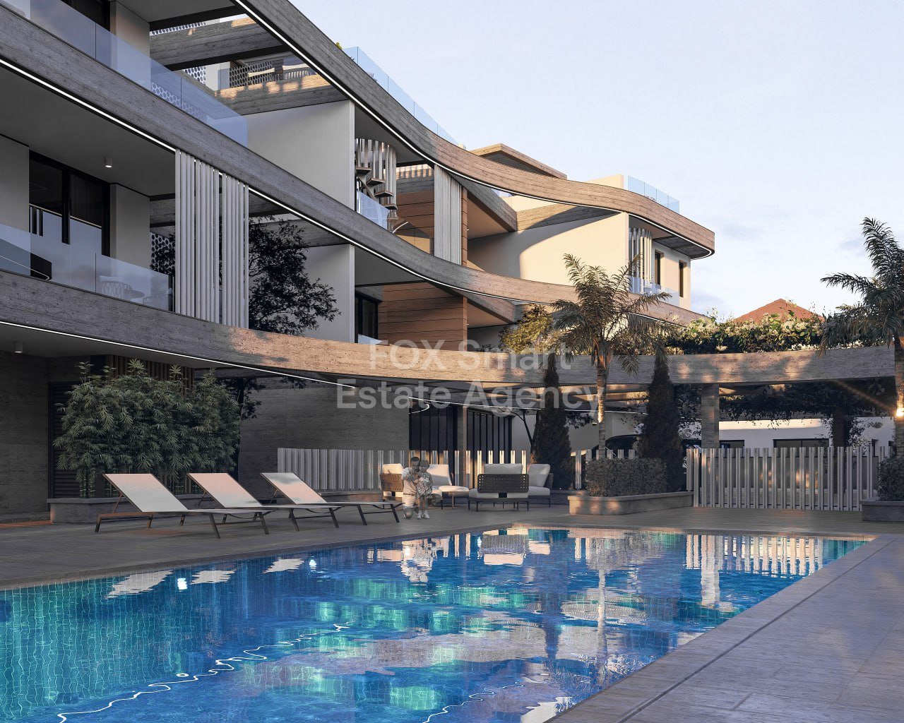 Top floor one bedroom apartment for sale, Livadia.