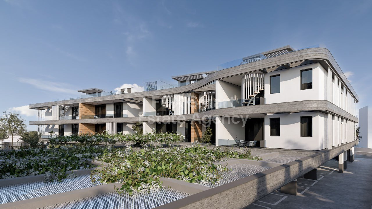 Top floor one bedroom apartment for sale, Livadia.