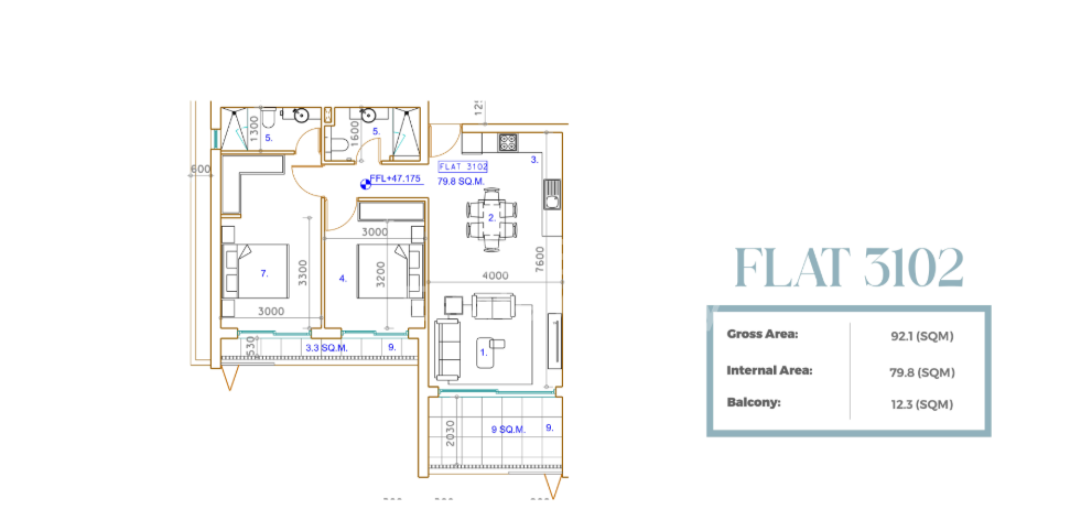 •  Modern 2-Bed Apartment Minutes from the Mediterranean