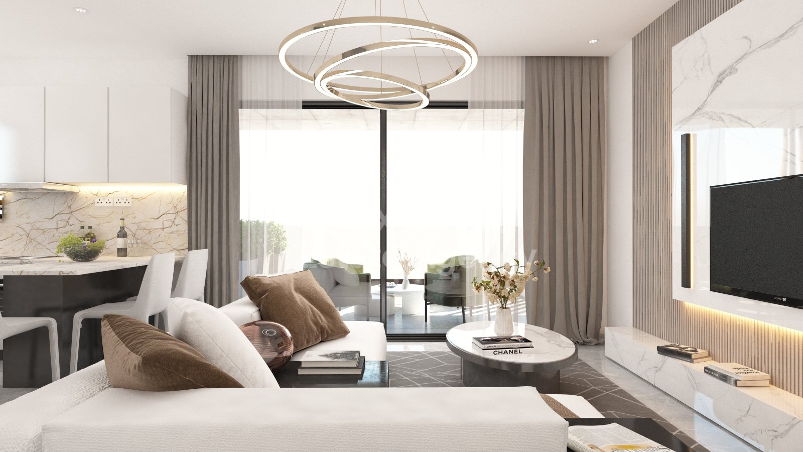 Top floor two bedroom apartment for sale, Livadia.
