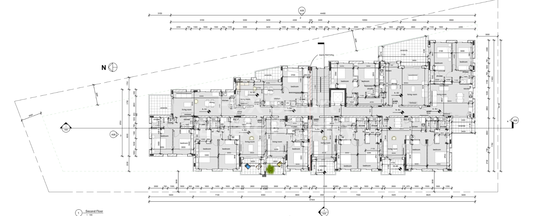 Two bedroom ground floor apartment for sale, Oroklini.