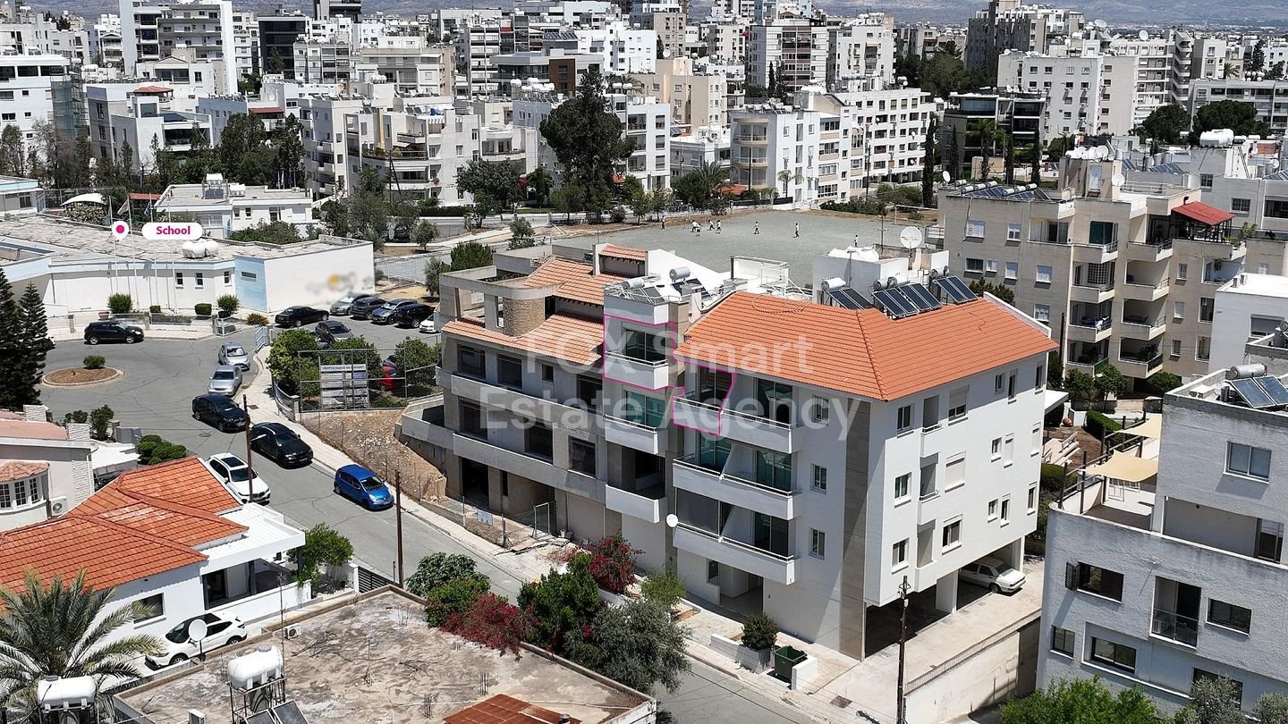 Large two-bedroom top floor apartment in Strovolos, Nicosia for sale