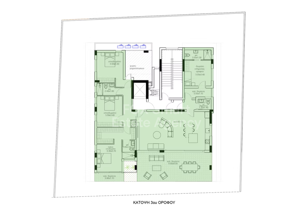 Very Large & Spacious 4-Bedroom Whole-Floor Apartment for Sale – Lykavitos, Nicosia