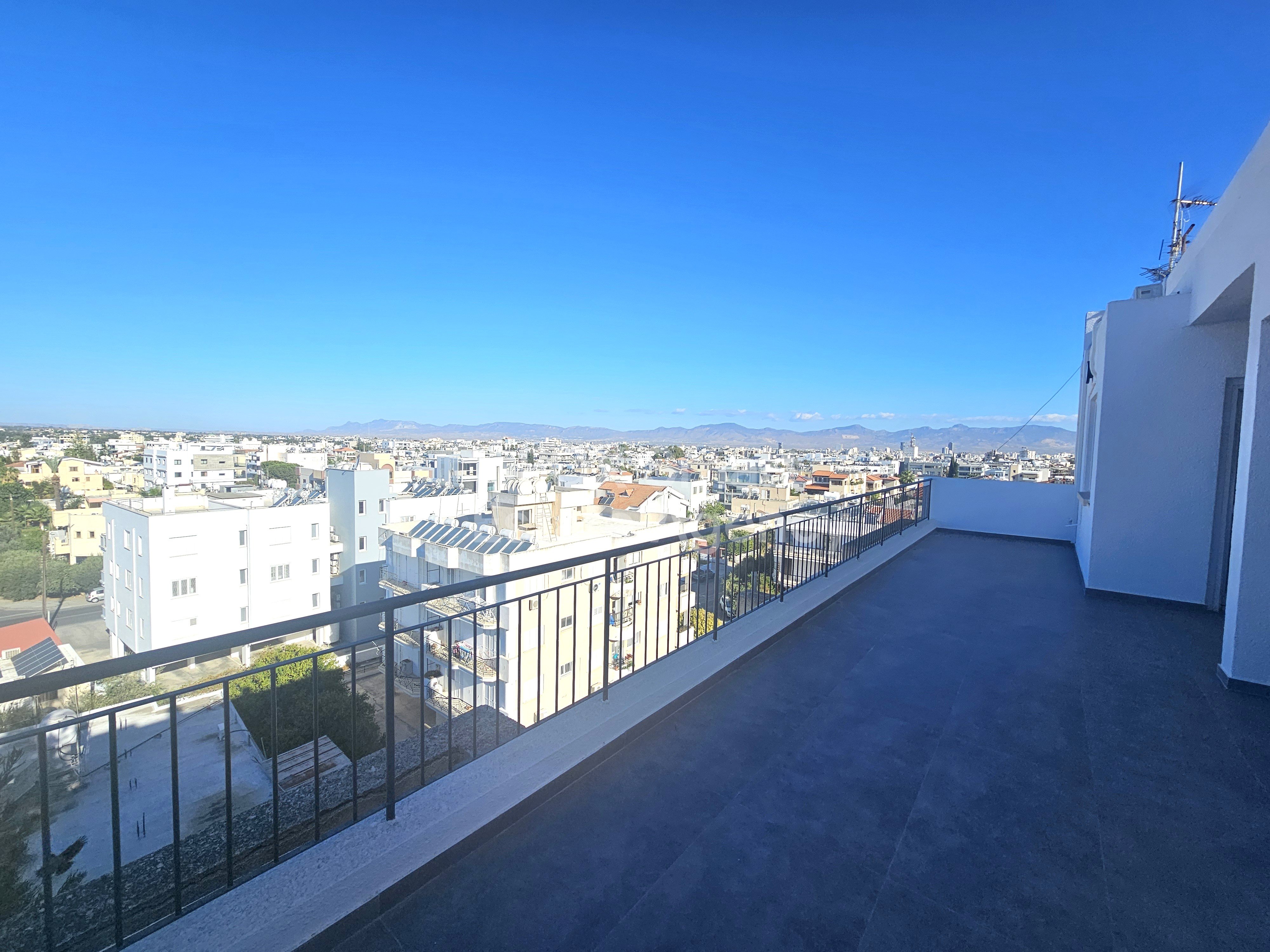 🌇 Renovated 3-Bedroom Penthouse Apartment 163 sqm + 110 sqm Verandas in Strovolos (Stavrou Area), Nicosia