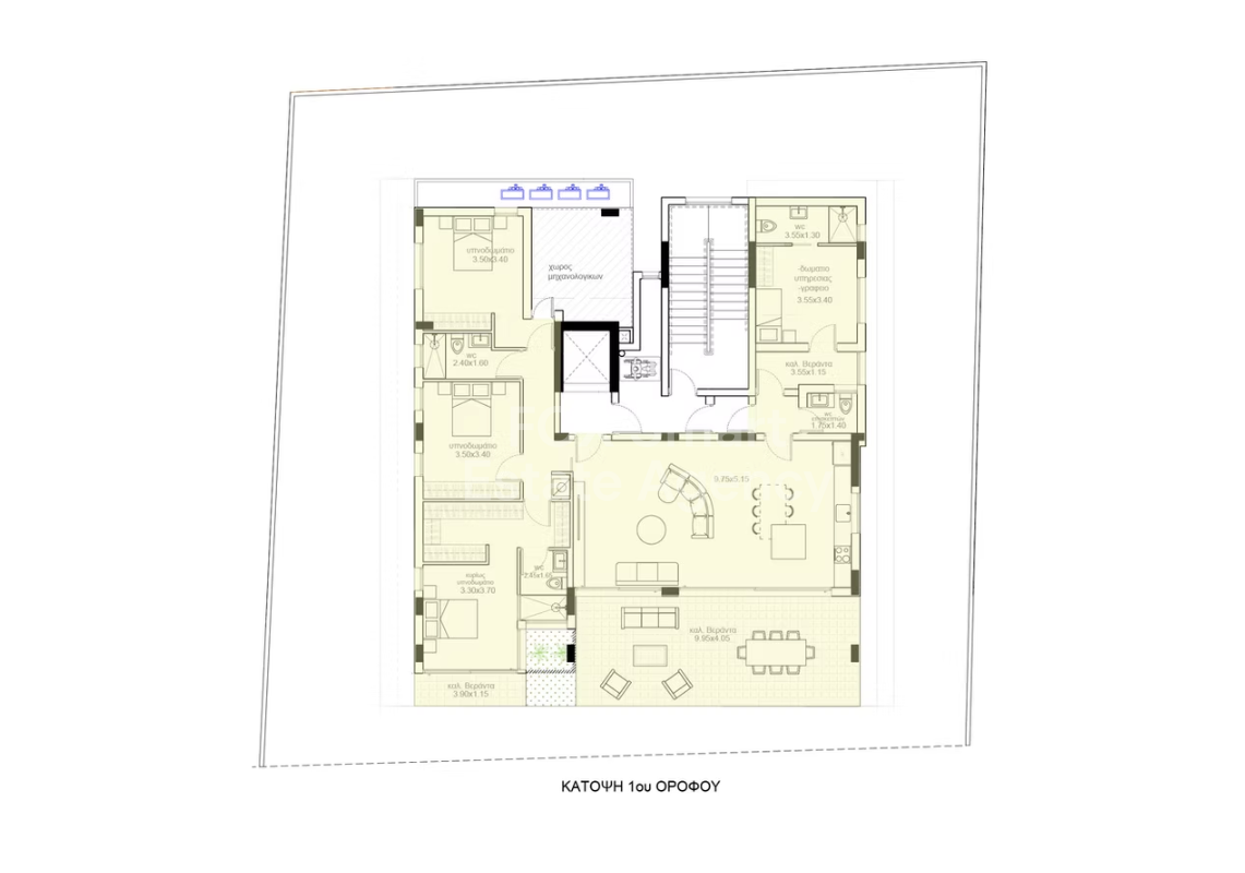 Very Large & Spacious 4-Bedroom Whole-Floor Apartment for Sale – Lykavitos, Nicosia