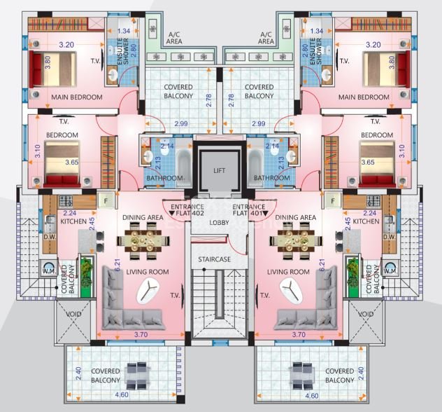 2 Bedroom Penthouse with Roof Garden, Era area, Larnaca