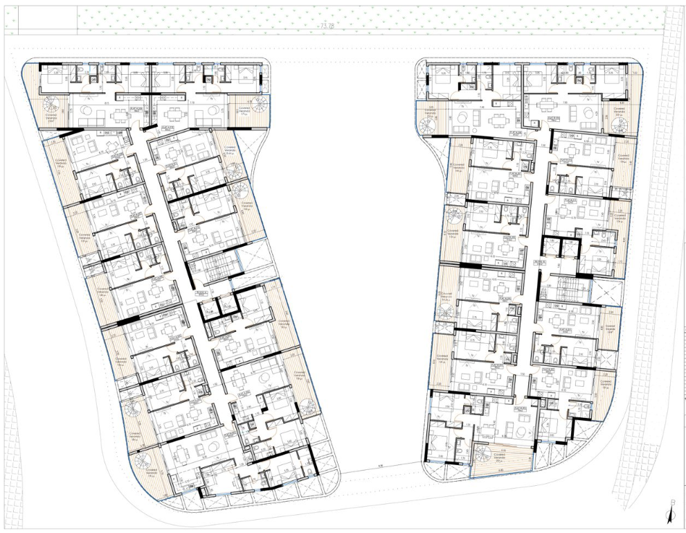 Top floor one bedroom apartment for sale, Livadia.
