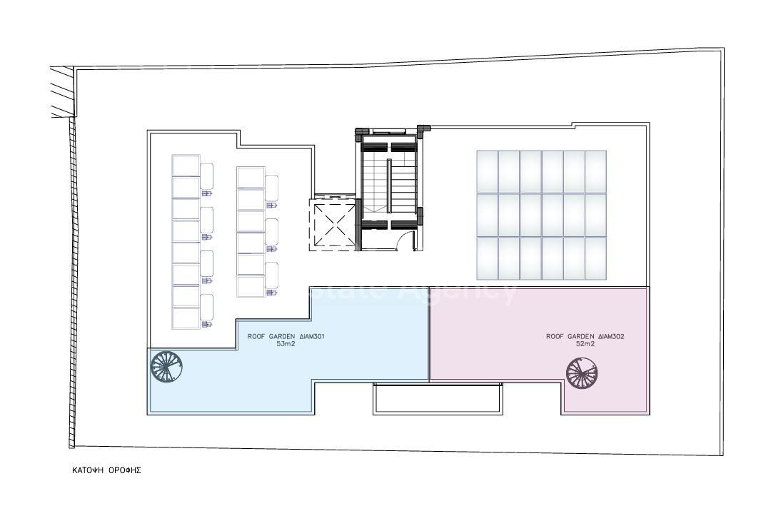 Two-bedroom  apartment with large roof garden in Lakatameia, Nicosia for sale