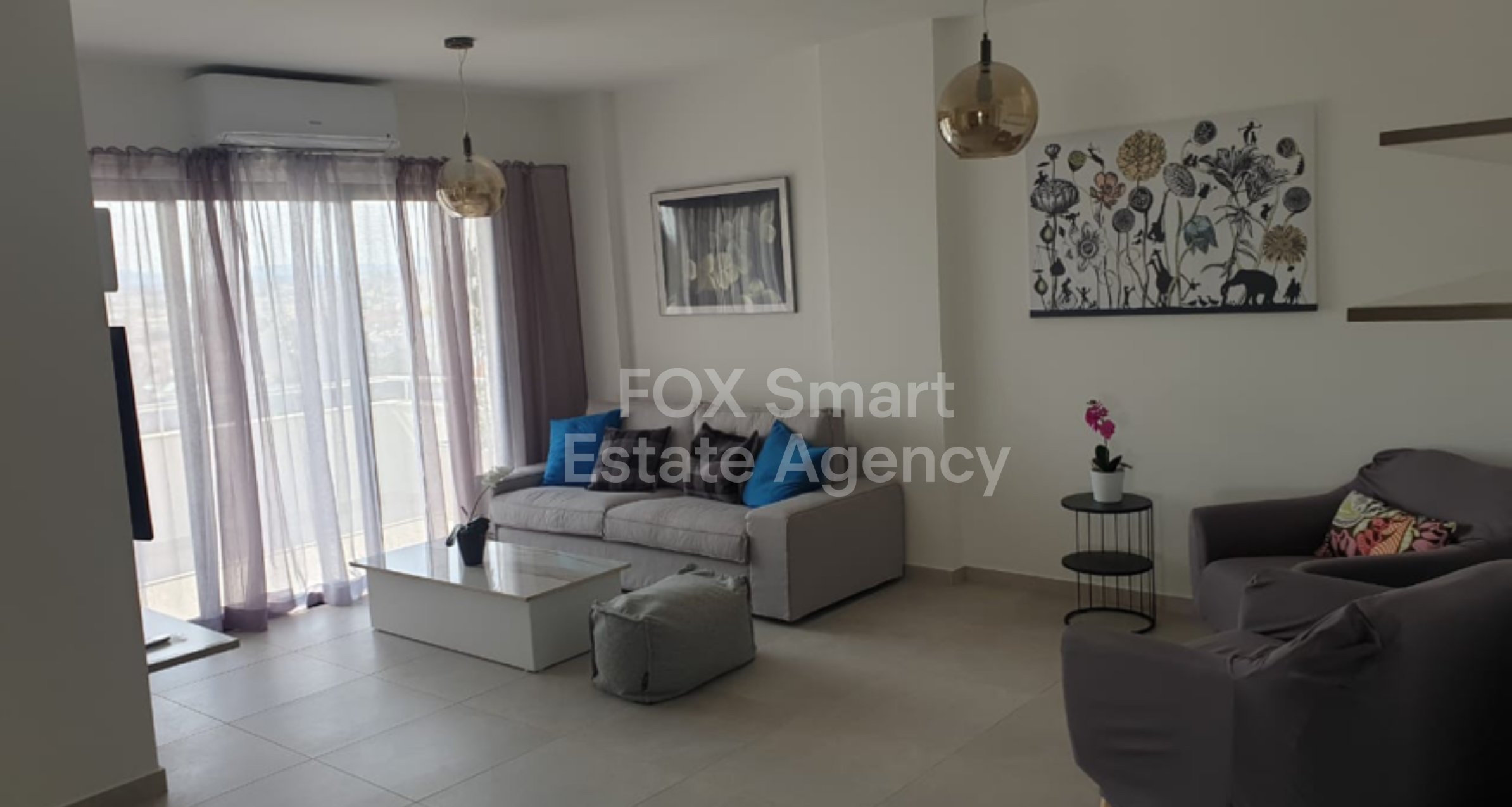 Stylish Two- bedroom Penthouse Apartment for Rent -Sotiros area,Larnaca.