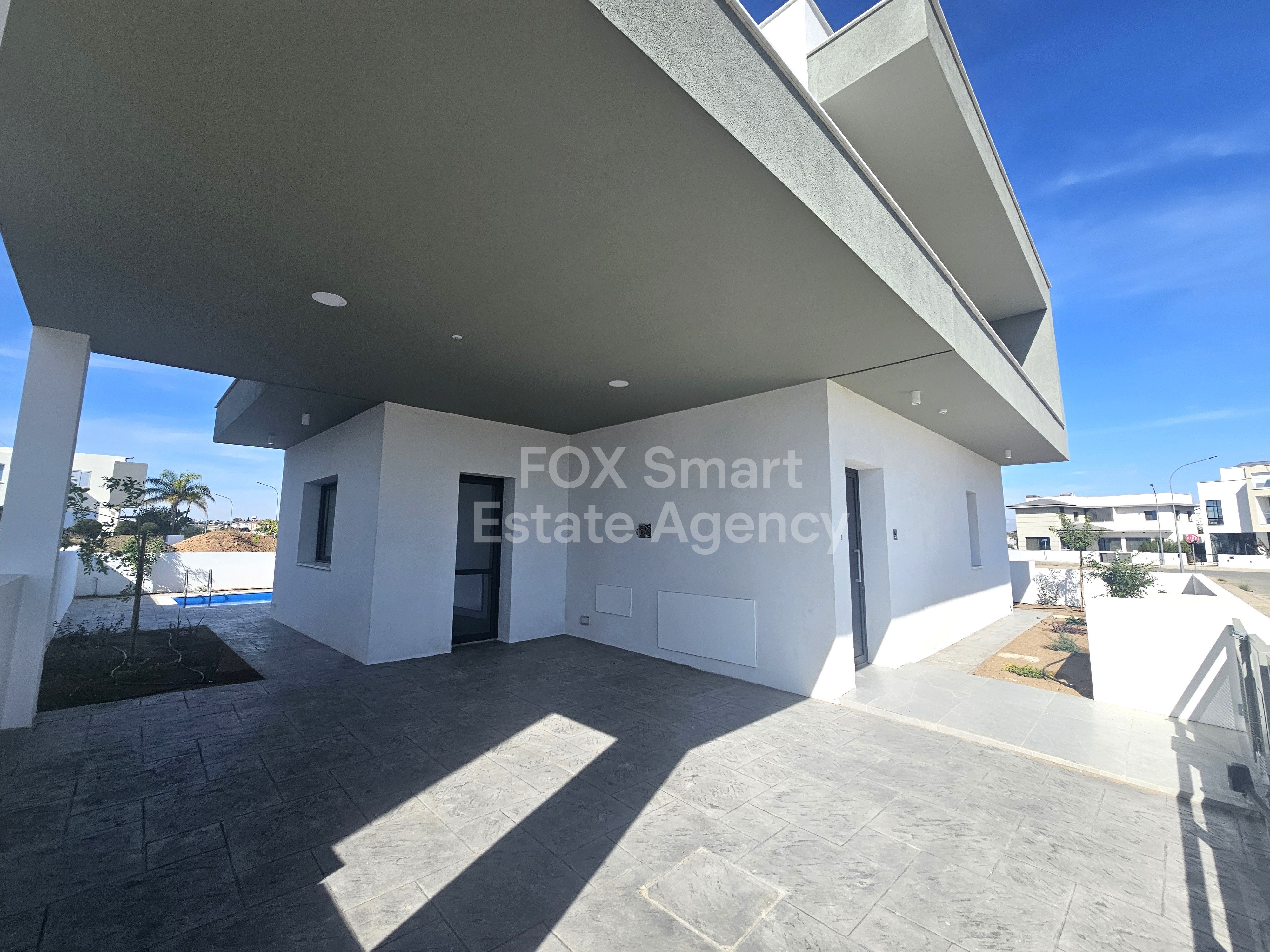 Brand New 4-Bedroom Detached House with Swimming Pool in GSP Area, Strovolos – Nicosia