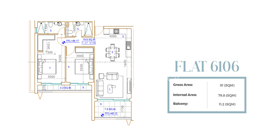 •  Bright & Modern 2 Bedroom Apartment in a Resort-Inspired Community