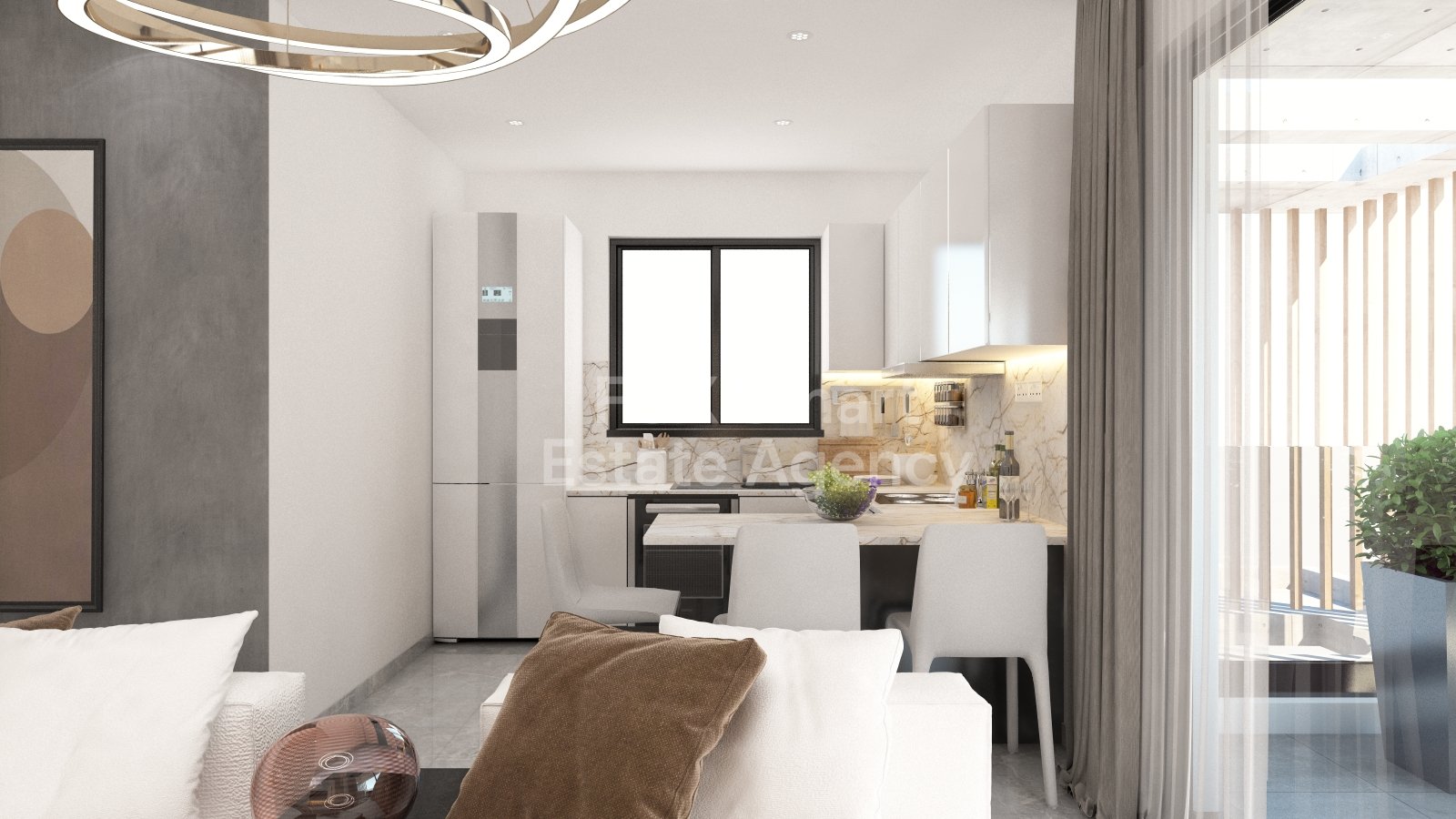 Top floor two bedroom apartment for sale, Livadia.