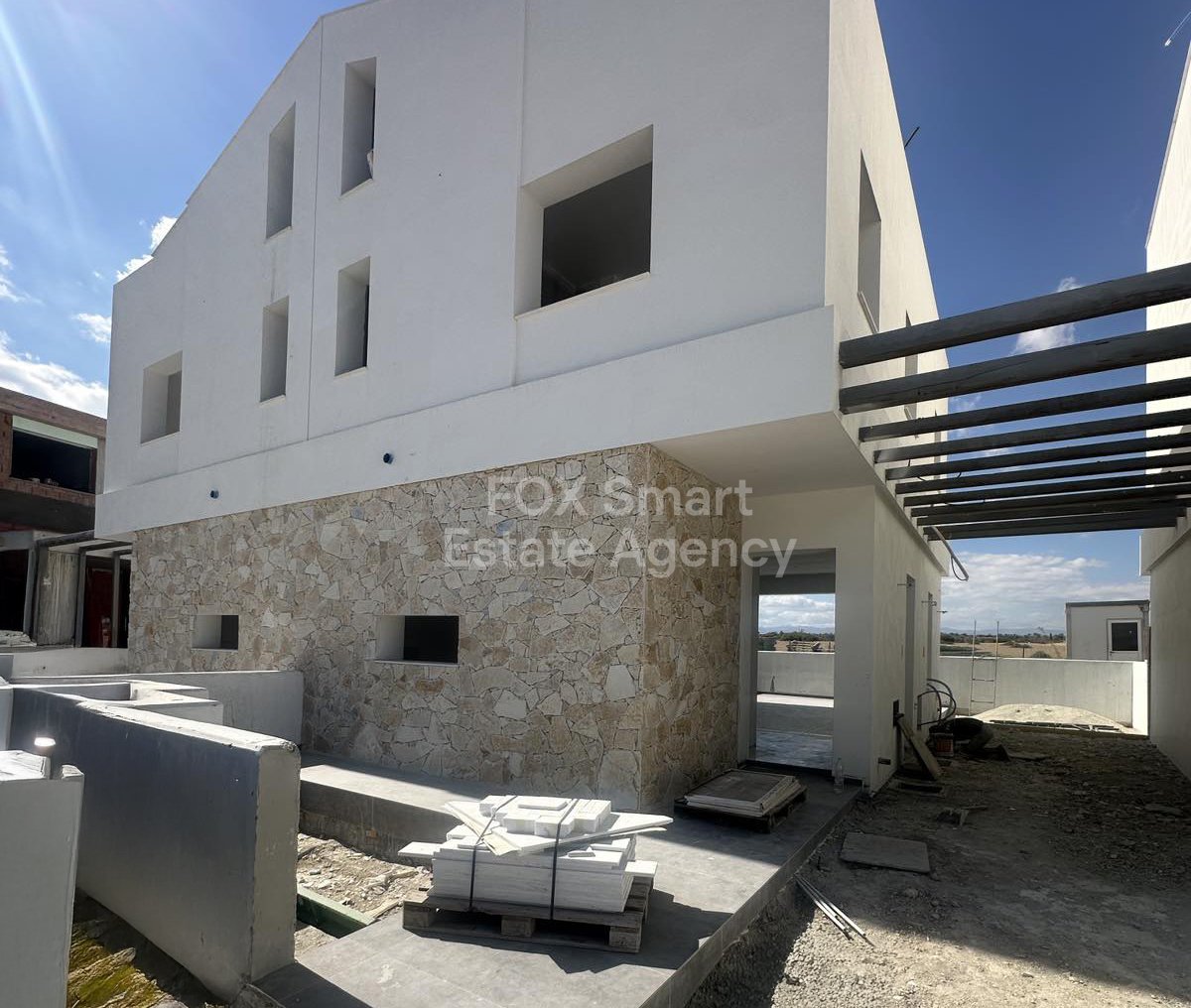 New build (under construction almost completed) detached house in Lakatameia-Nicosia for sale