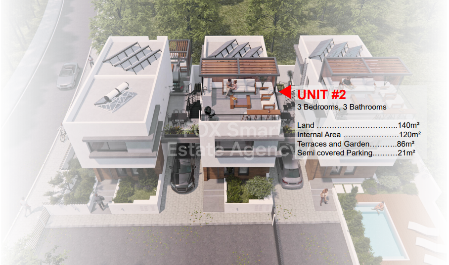 Stunning 2+1 Bedroom Terraced House in Oroklini