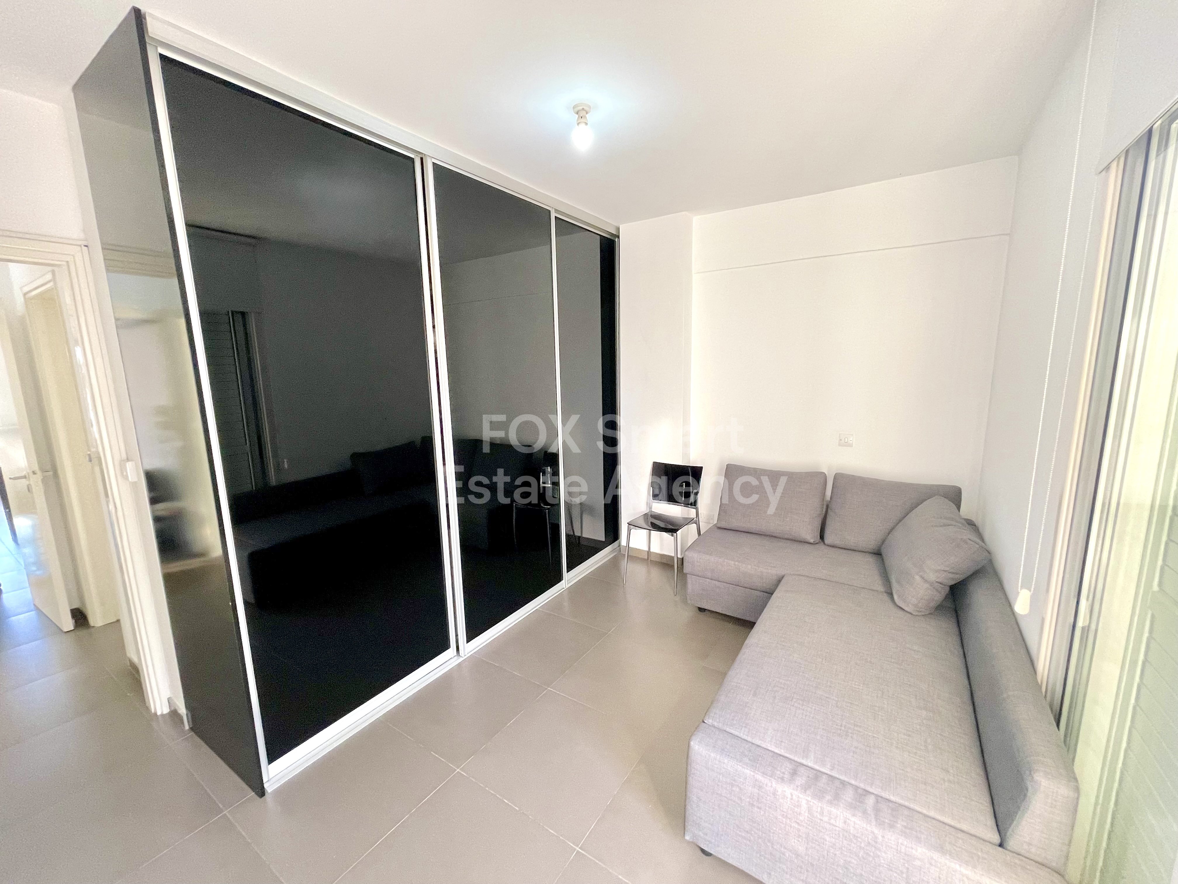 Modern top floor furnished 2-Bedroom Apartment with Huge Balcony in Egkomi near European University.