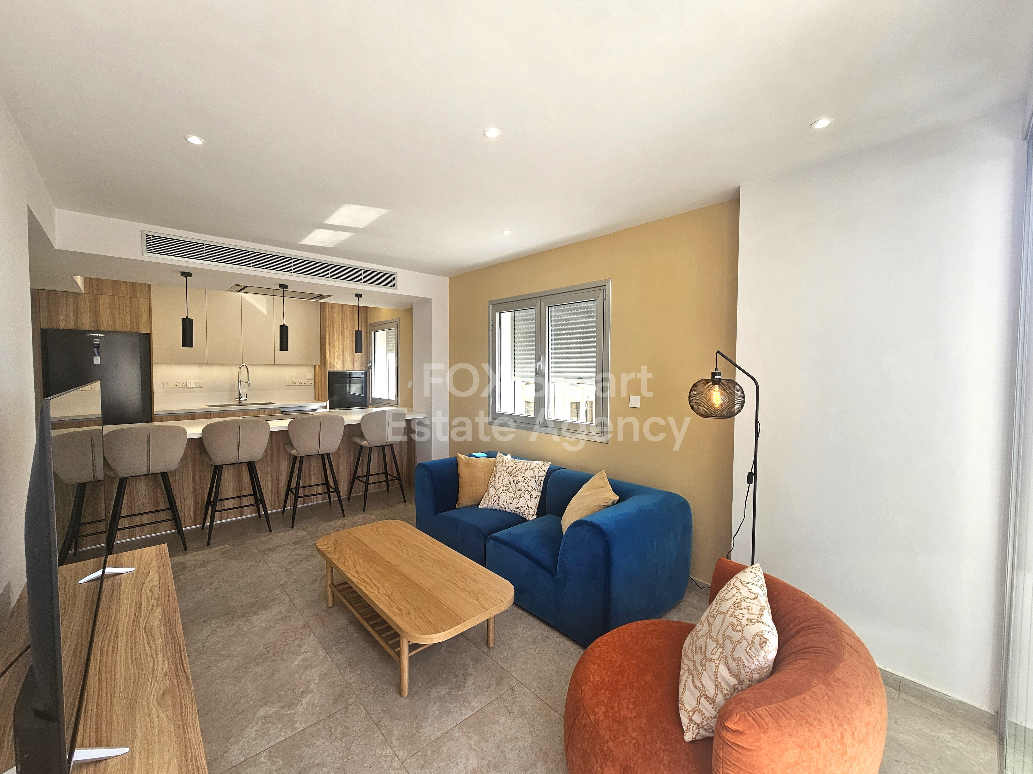 🌇 Fully Renovated Luxury 2-Bedroom Apartment for Rent in Nicosia Centre (Stasikratous Street)