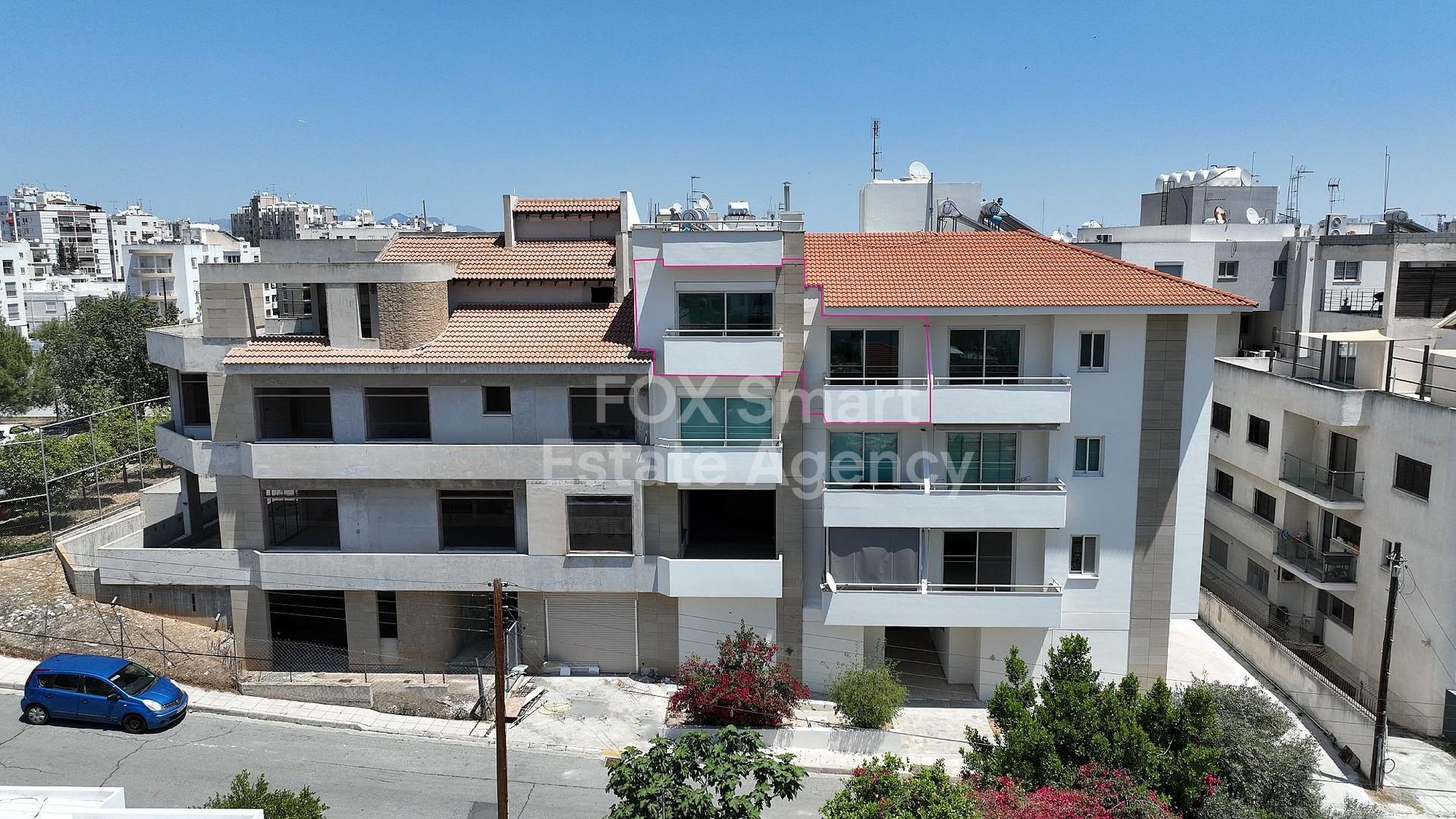 Large two-bedroom top floor apartment in Strovolos, Nicosia for sale