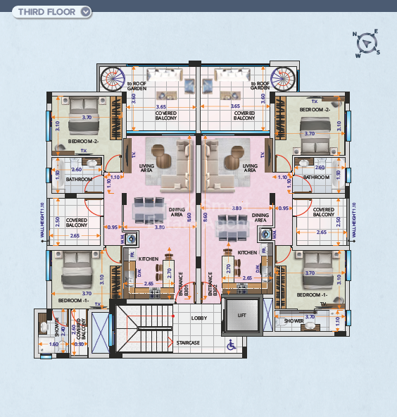 Three bedroom apartment for sale,  Aradippou.