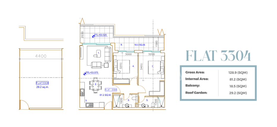 •  Bright & Modern 2 Bedroom Penthouse Apartment in a Resort-Inspired Community