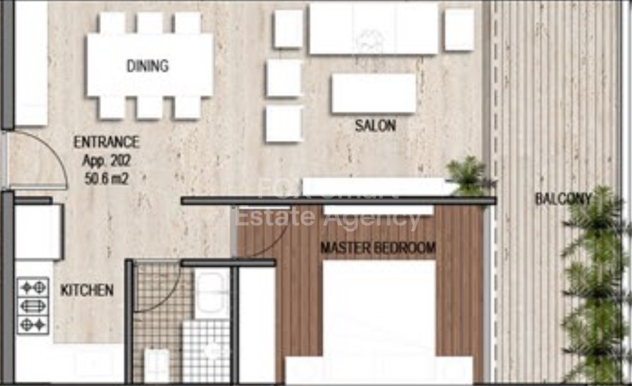 One-Bedroom Simlex apartment for sale in Livadia area,Larnaca.