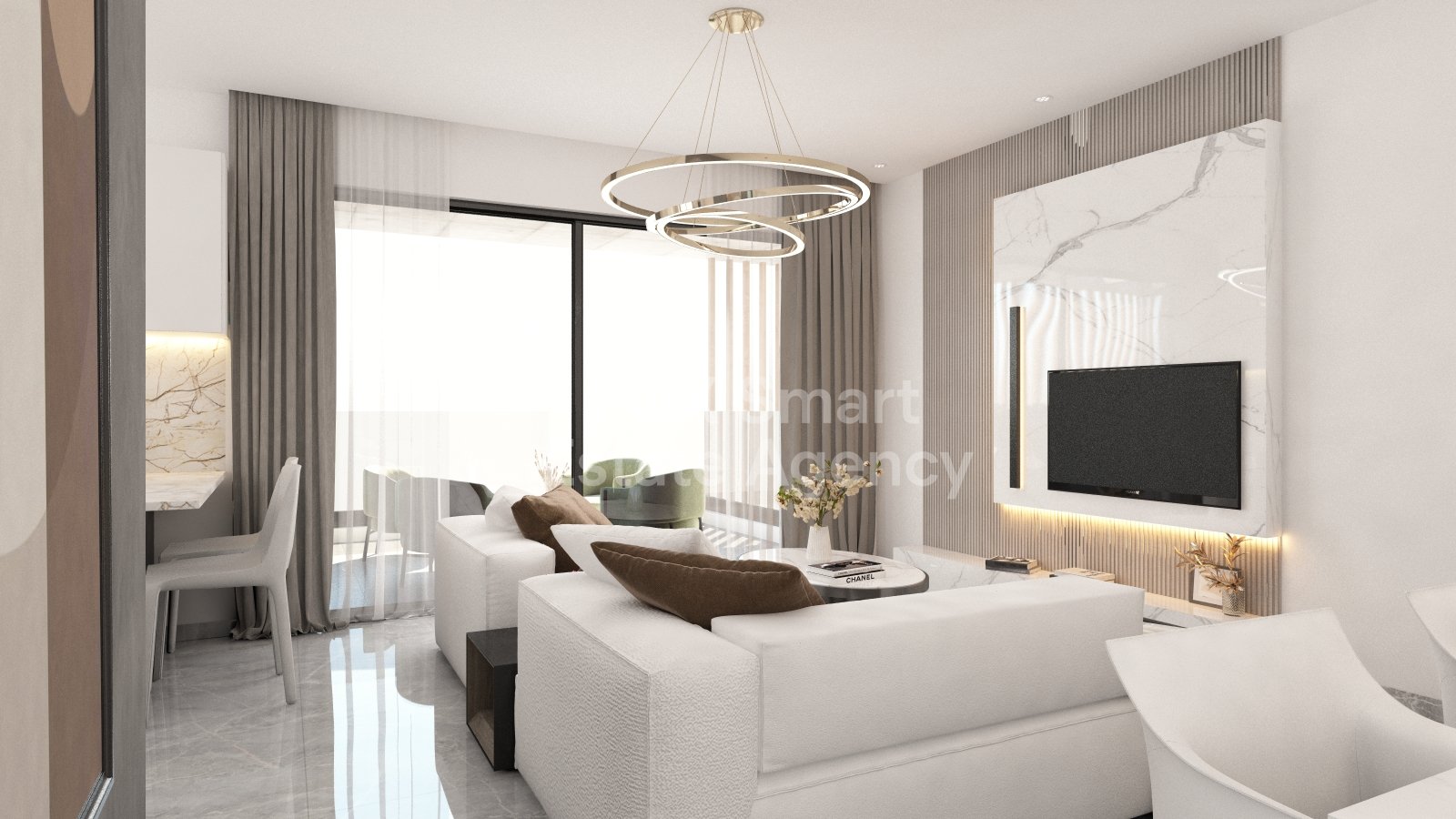Top floor two bedroom apartment for sale, Livadia.