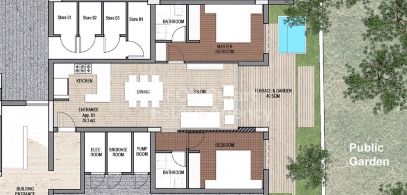 Two-Bedroom Simlex apartment for sale in Livadia area,Larnaca.