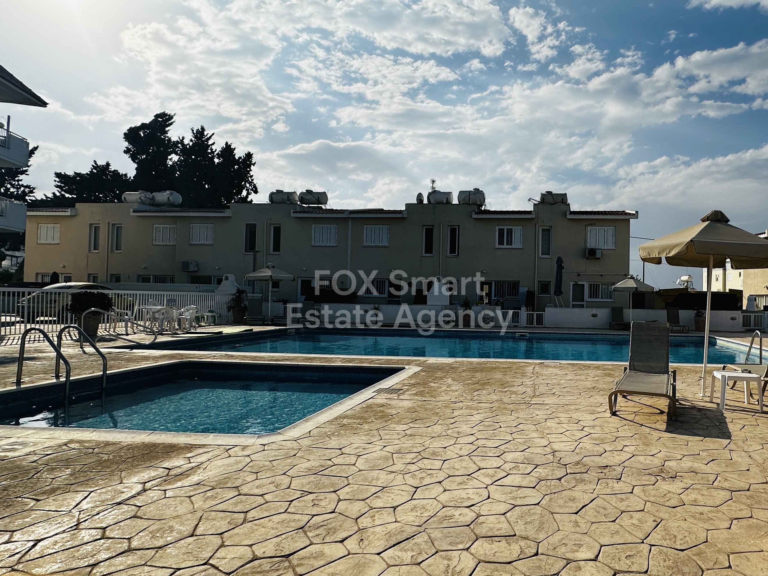 For Rent.. 2 Bedrooms Maisonette With A Community Pool, Paralimini, Famagusta