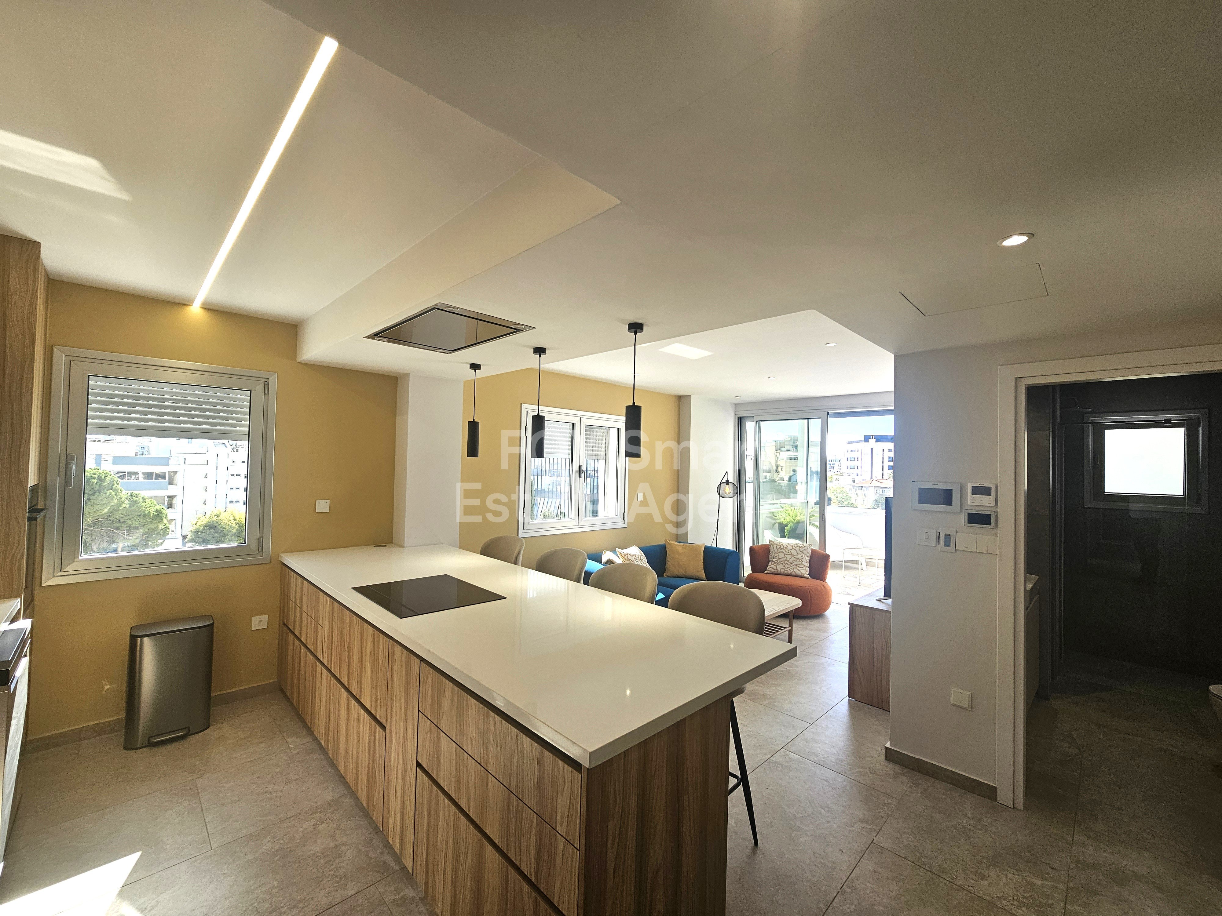 🌇 Fully Renovated Luxury 2-Bedroom Apartment for Rent in Nicosia Centre (Stasikratous Street)