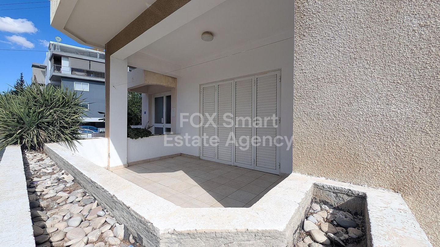 Charming Ground-Floor Apartment, with large verandas in Prestigious Strovolos