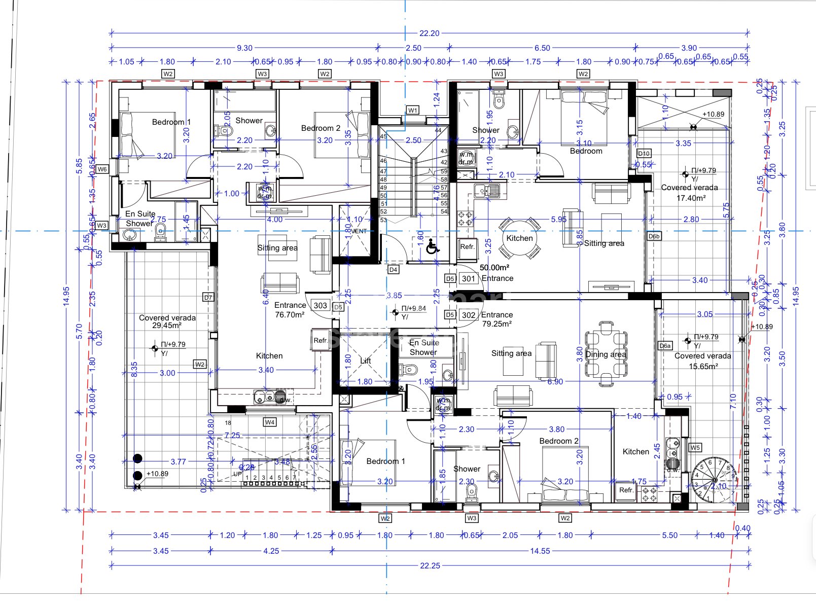 Two-bedroom apartment,Aradippou area.