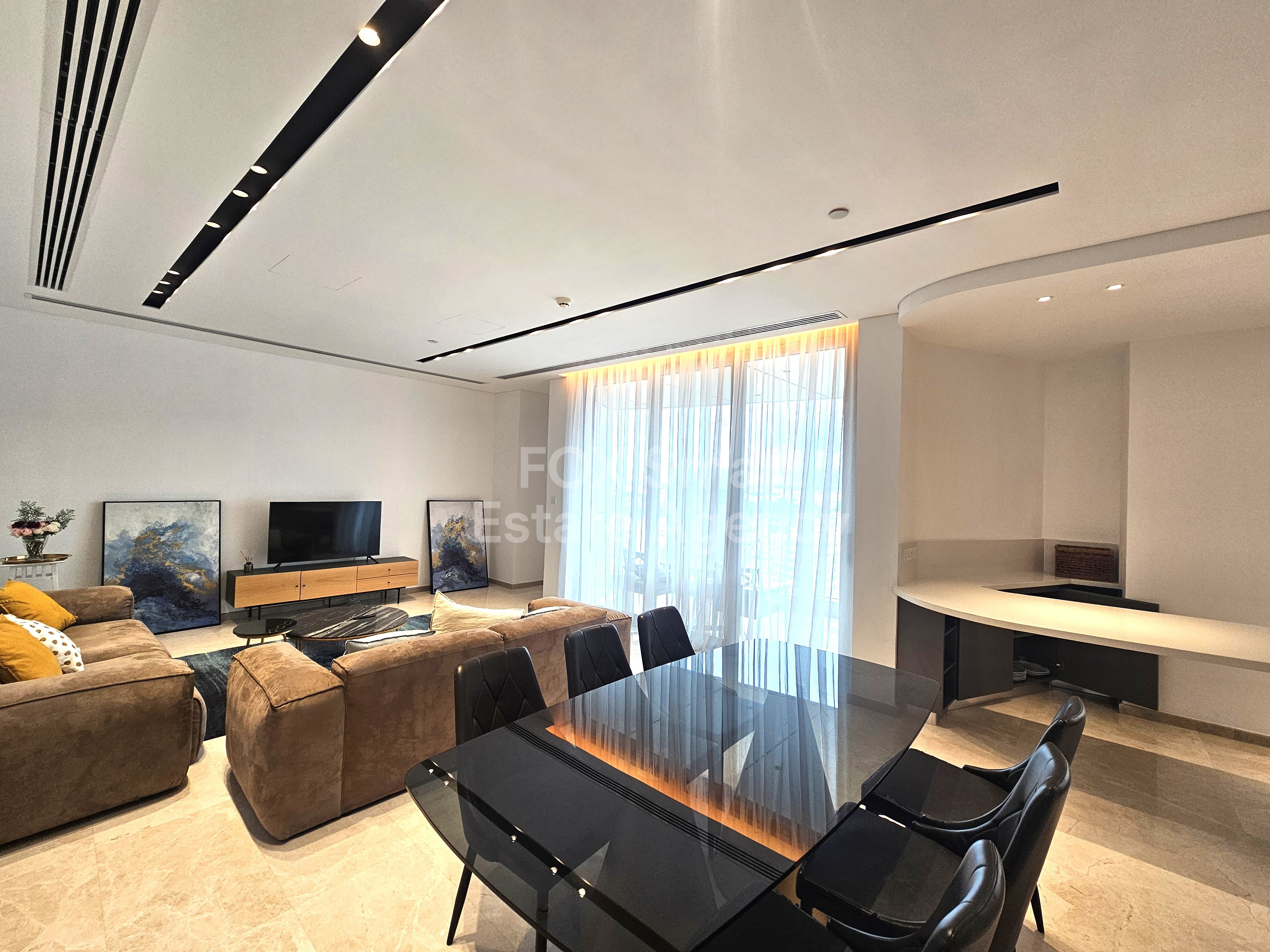 Luxury Furnished 2-Bedroom Apartment 125sqm | 16th Floor | Panoramic City & Mountain Views | Central Nicosia