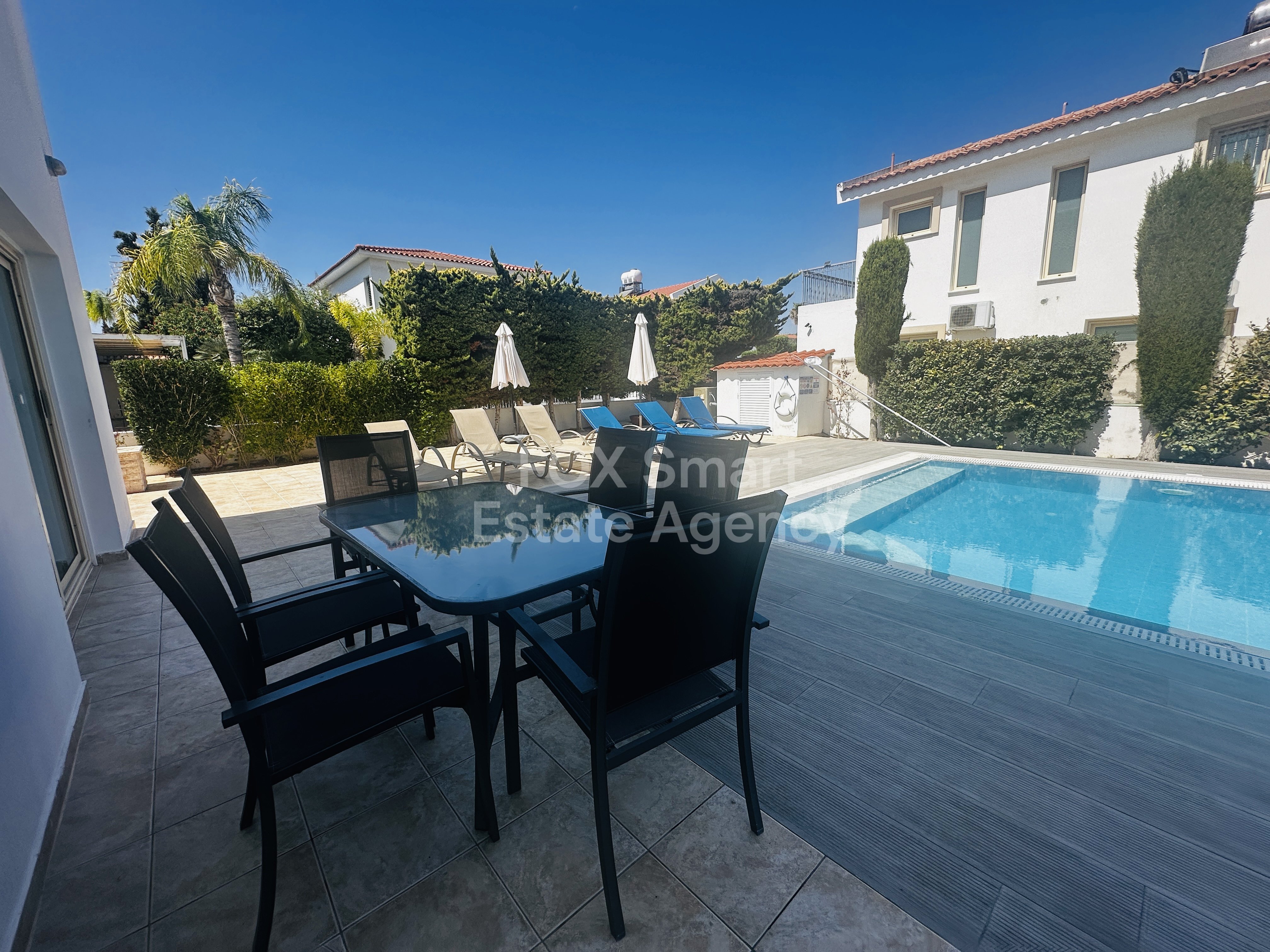 Long-Term Villa Rental-4 Bedrooms, Private Heated Pool, Close To the sea, Protaras, Famagusta