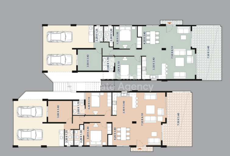 Beachside 3-Bedroom Apartment with Private Pool in Pervolia, Larnaca