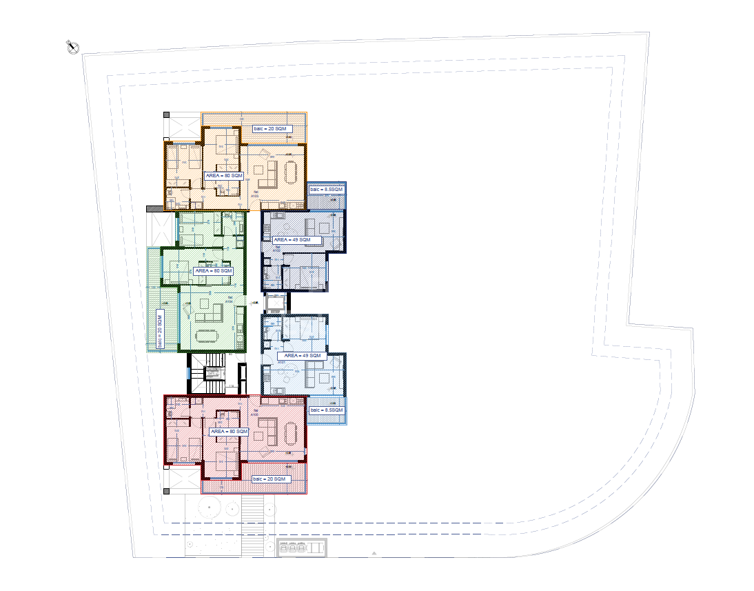 Top floor two bedroom apartment for sale, Aradippou.