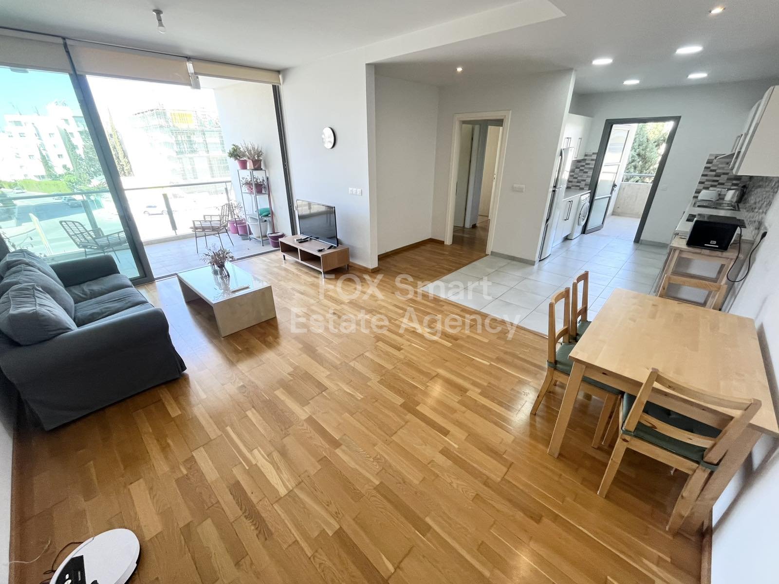 For rent 2 bedroom fully-furnished apartment close to KPMG and John Kennedy Street in Acropolis, Nicosia.