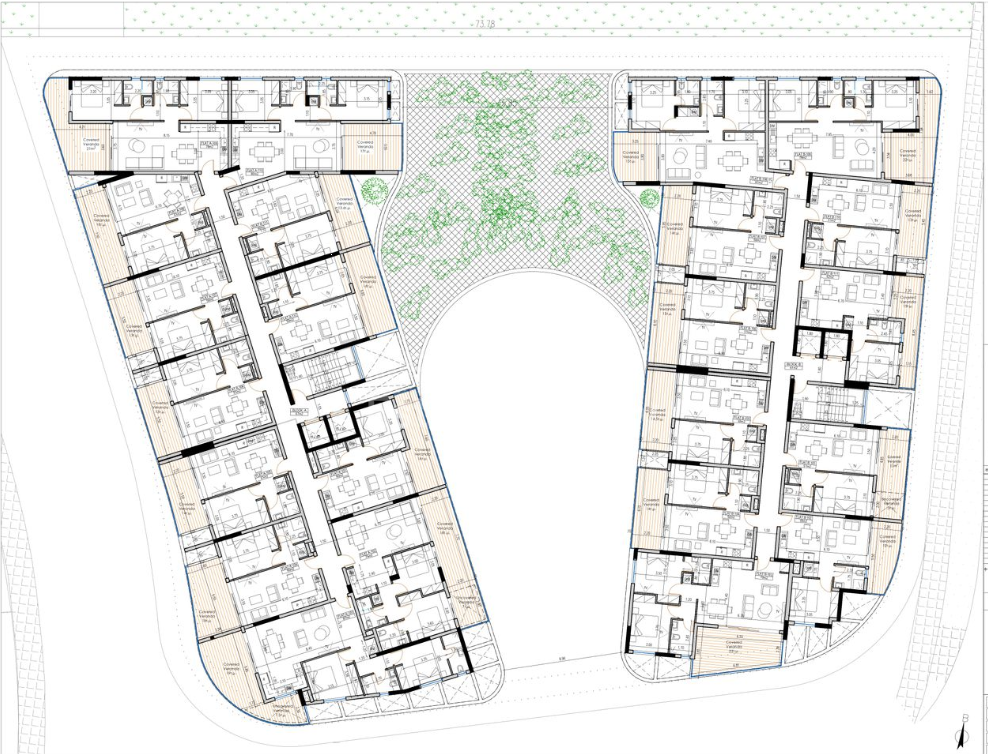 Top floor one bedroom apartment for sale, Livadia.