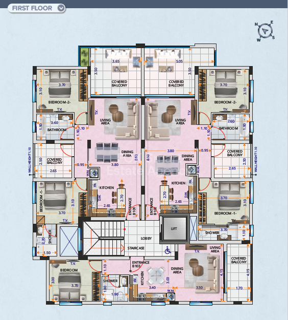 Three bedroom apartment for sale,  Aradippou.
