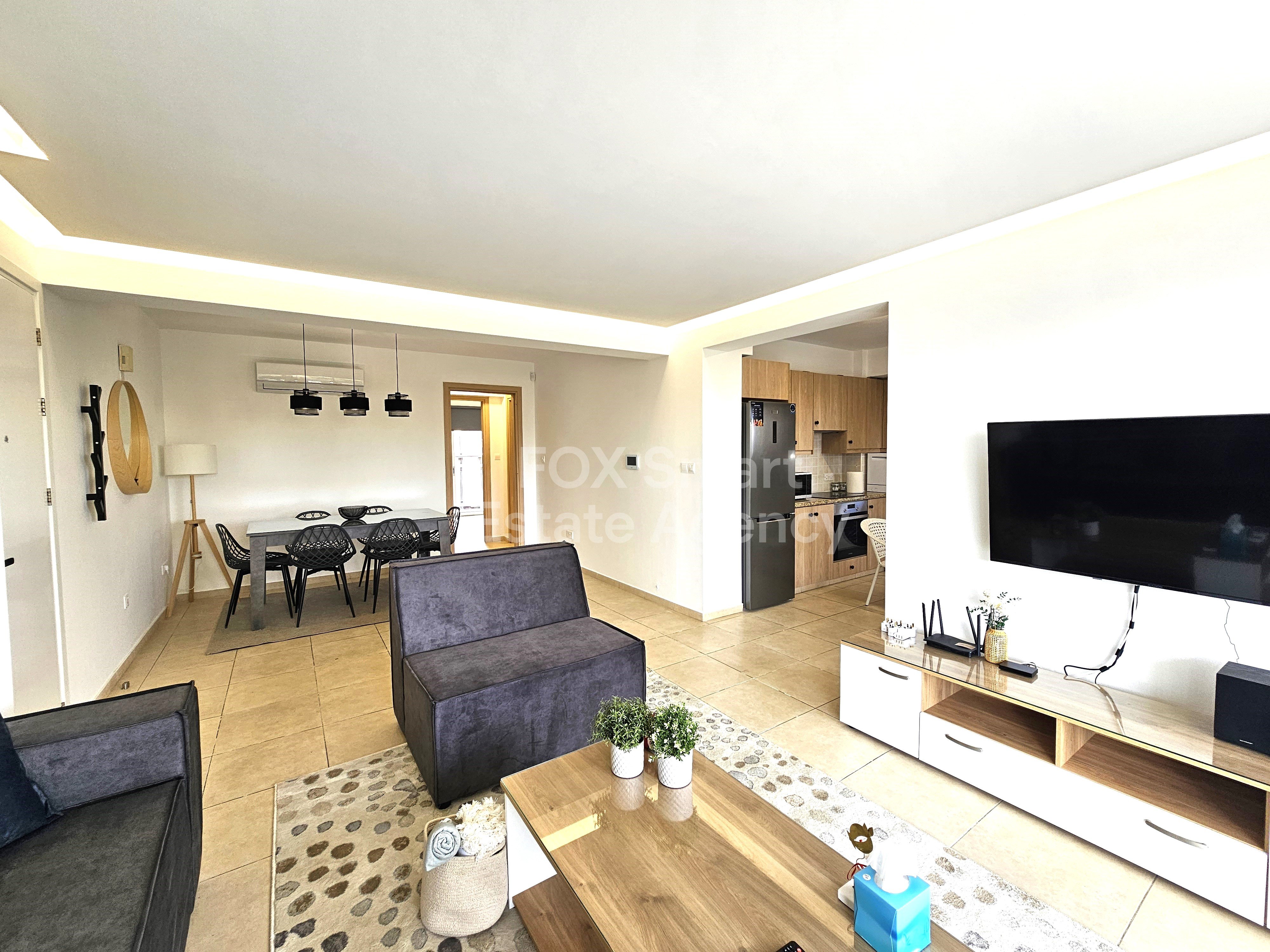 Amazing Fully Furnished 2 Bedroom Apartment in Aglantzia, Nicosia (Rent includes common expenses, internet and cable tv)