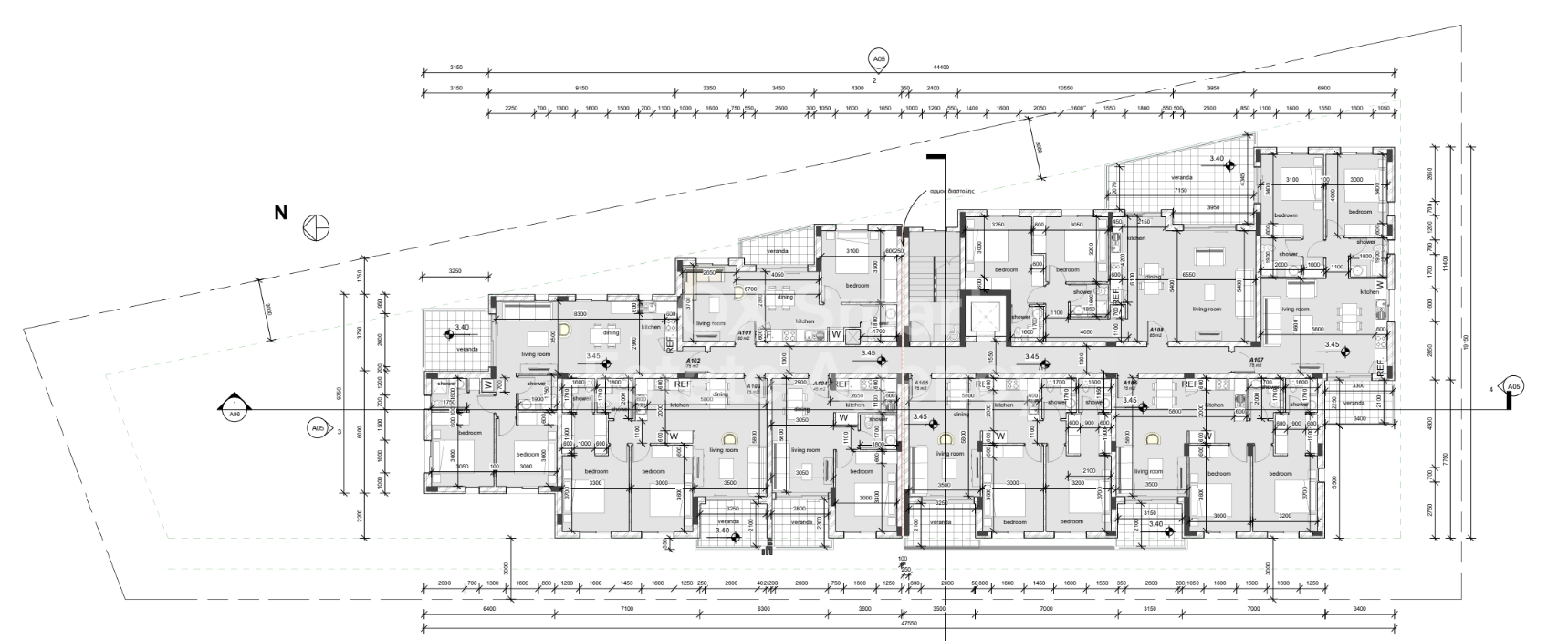 Two bedroom ground floor apartment for sale, Oroklini.