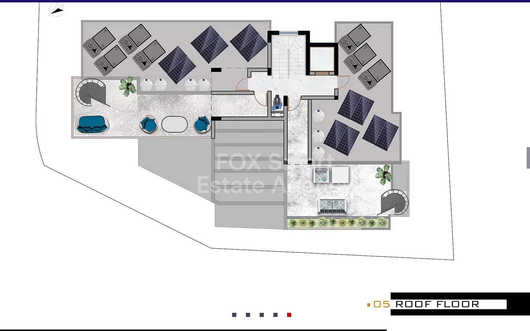 Two-bedroom penthouse apartment for sale in Aradippou area,Larnaca.