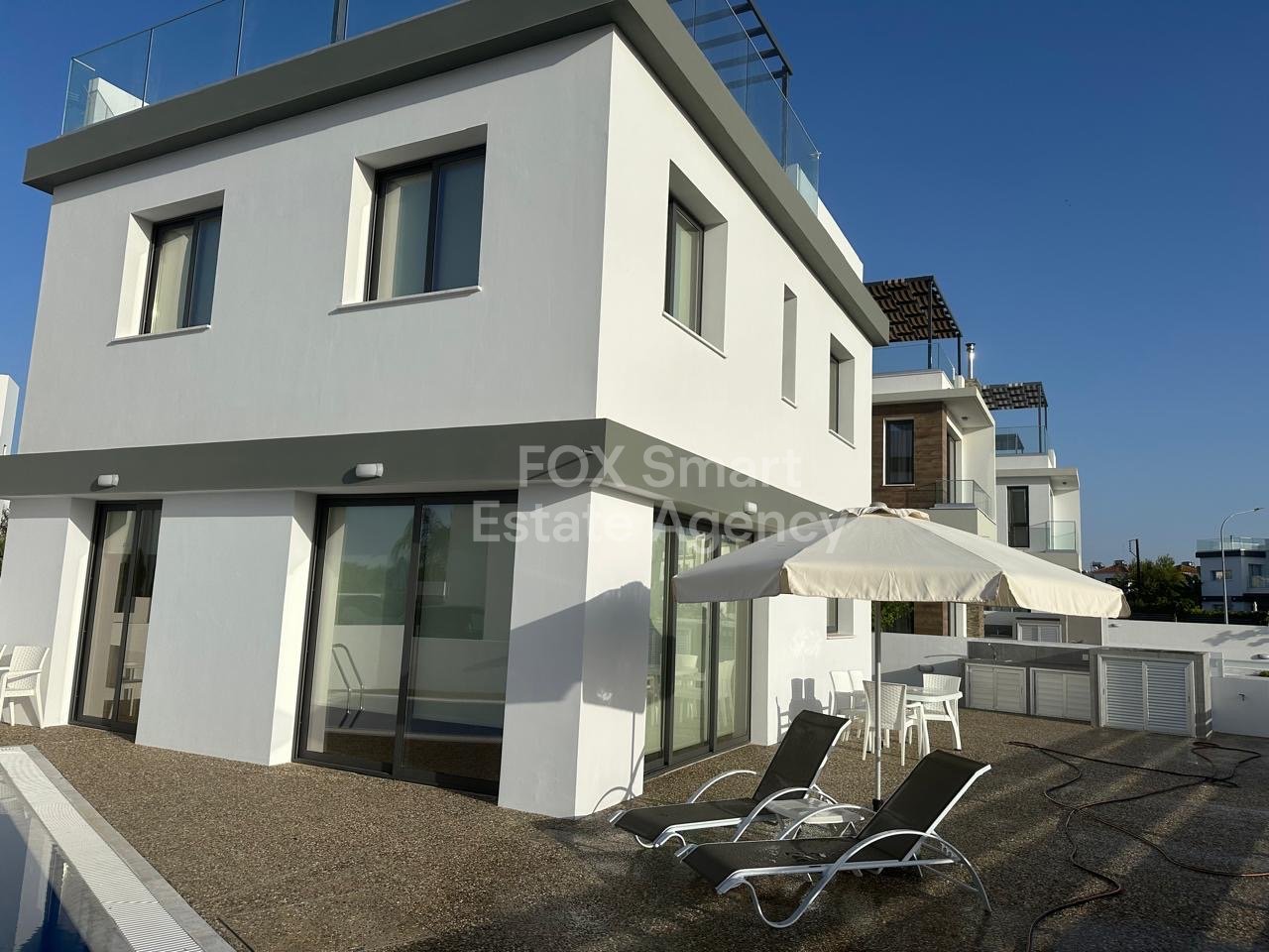 FOR LONG TERM RENTAL.. 3 BEDROOM WITH SEA VIEW, AND ROOFTOP, KAPARRIS, FAMAGUSTA