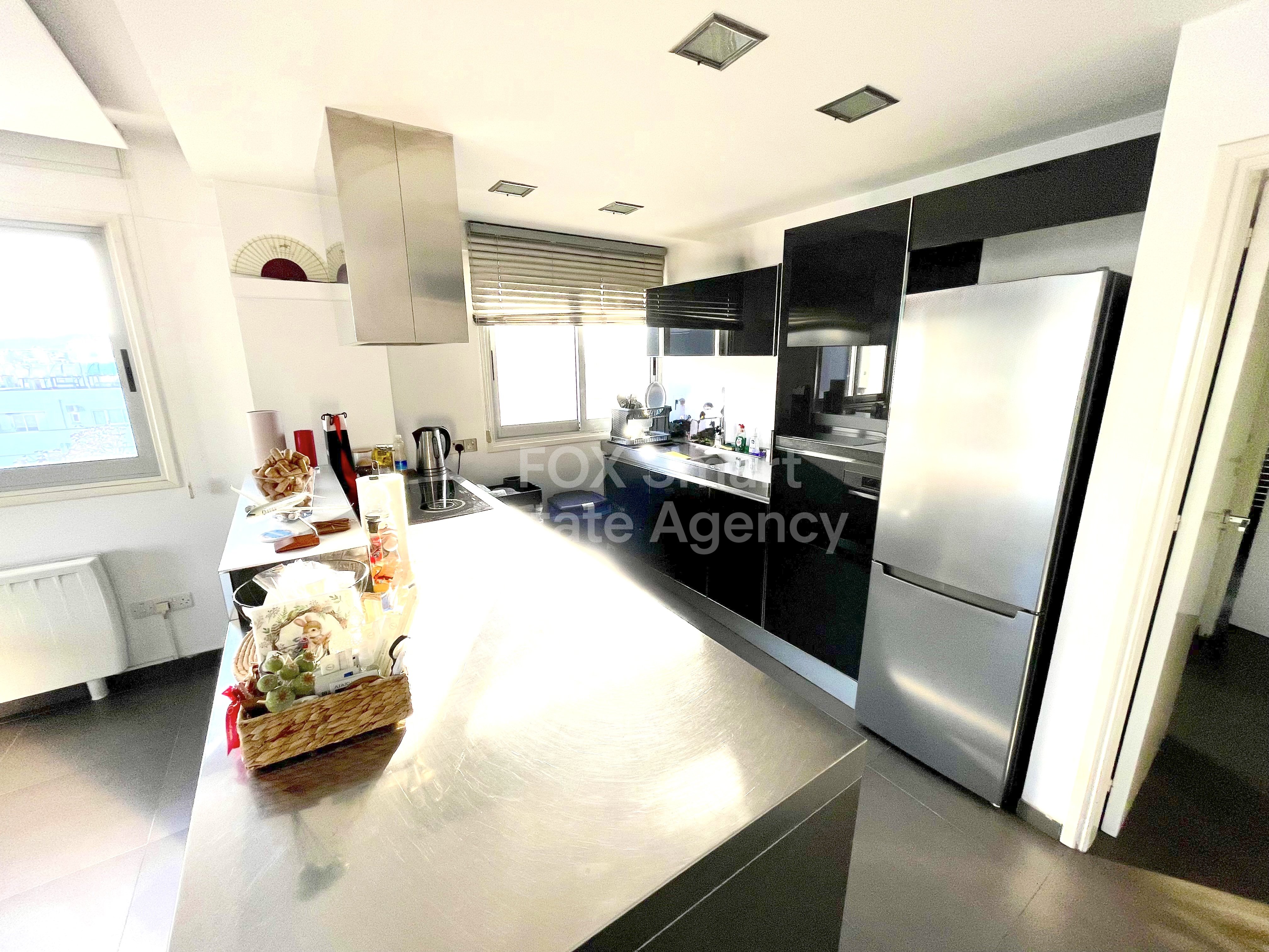 Modern top floor furnished 2-Bedroom Apartment with Huge Balcony in Egkomi near European University.