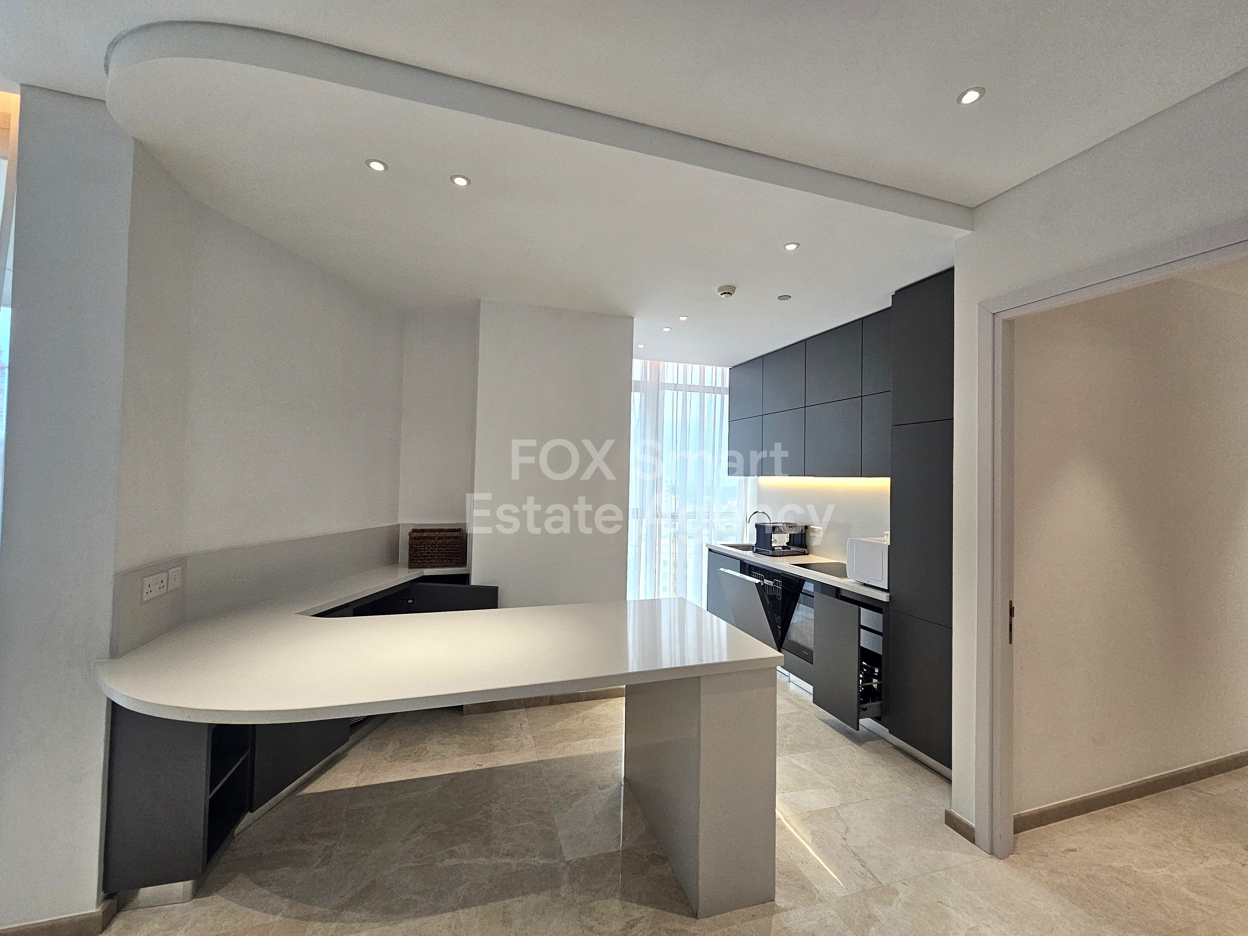Luxury Furnished 2-Bedroom Apartment 125sqm | 16th Floor | Panoramic City & Mountain Views | Central Nicosia